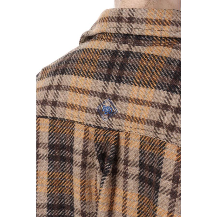 BLUEBIRD BOULEVARD Recycled bishou wool wide skipper shirt
