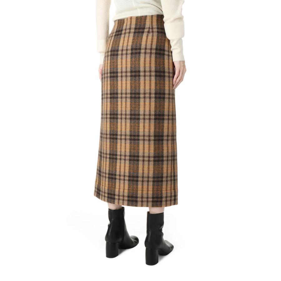 【P5倍 / SALE】Recycled Bishou Wool Tight Skirt-BROWN(18RFABOT-02C) Bluebird Boulevard(ブルーバードブルバード) | BLUEBIRD BOULEVARD | 02