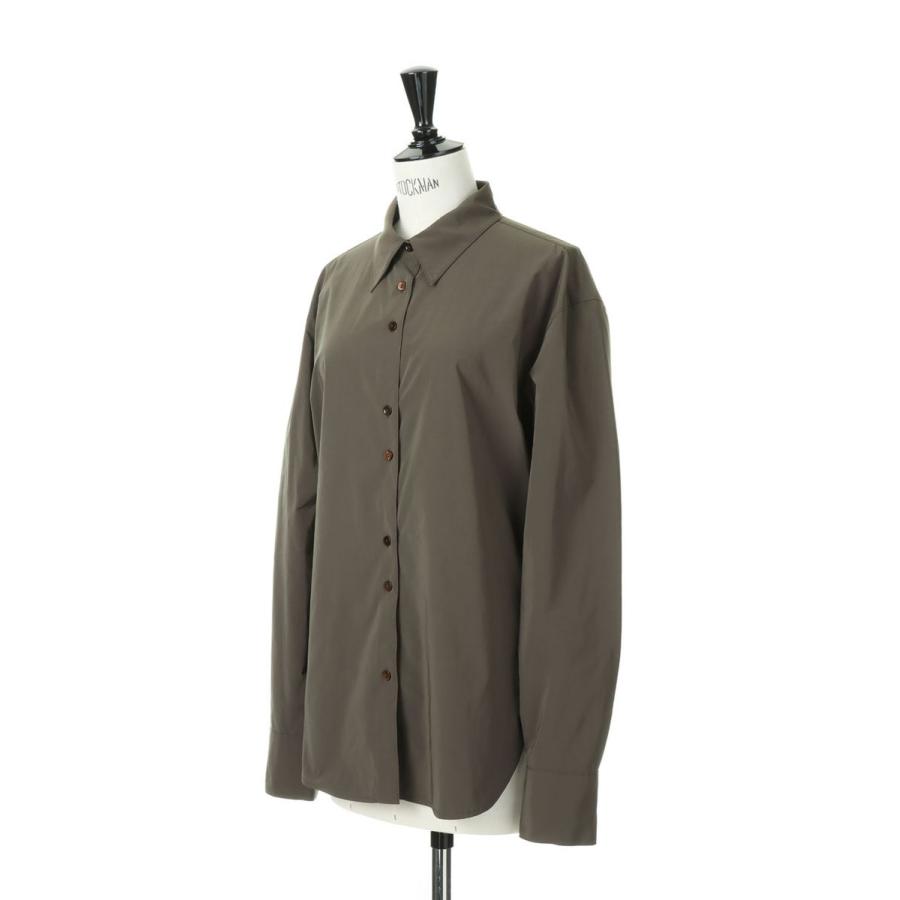 【SALE / 40%OFF】 Silky Roundhem Shirts -DARK BROWN(12220432) Todayful(トゥデイフル)