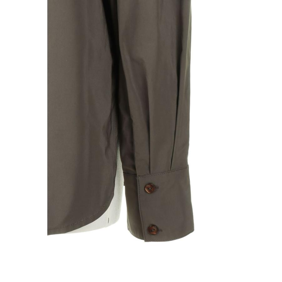 【SALE / 40%OFF】 Silky Roundhem Shirts -DARK BROWN(12220432) Todayful(トゥデイフル)