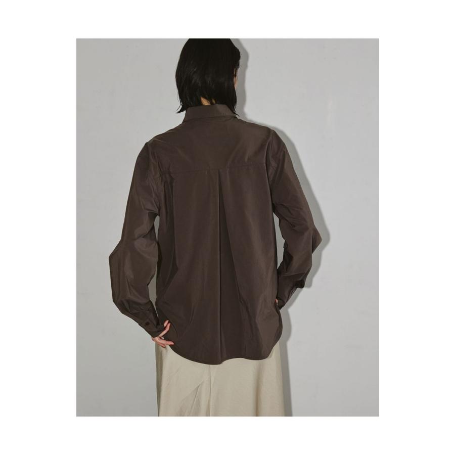 【SALE / 40%OFF】 Silky Roundhem Shirts -DARK BROWN(12220432) Todayful(トゥデイフル)