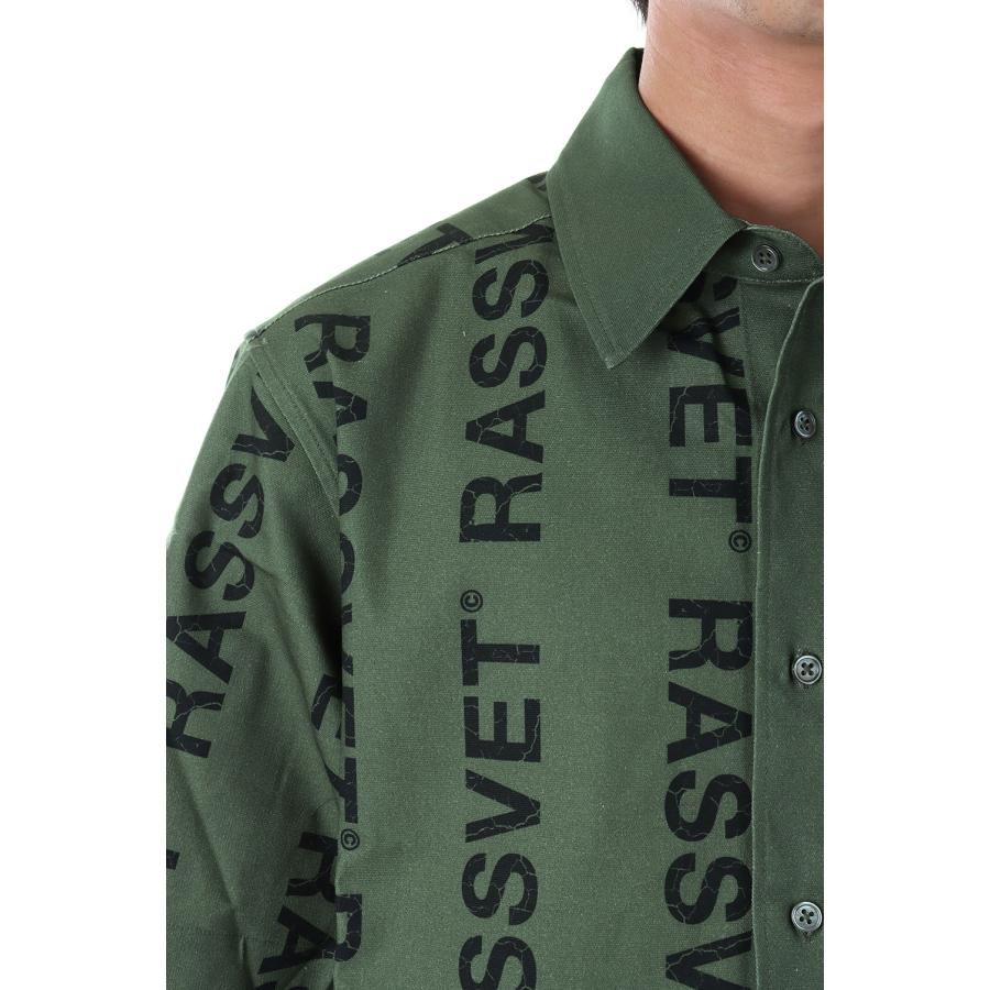 【P10倍】【SALE】DESERT HYBRID SHIRT WOVEN KNIT / GREEN RASSVET(ラスベート) |  | 03