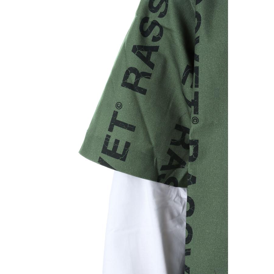 【P10倍】【SALE】DESERT HYBRID SHIRT WOVEN KNIT / GREEN RASSVET(ラスベート) |  | 04