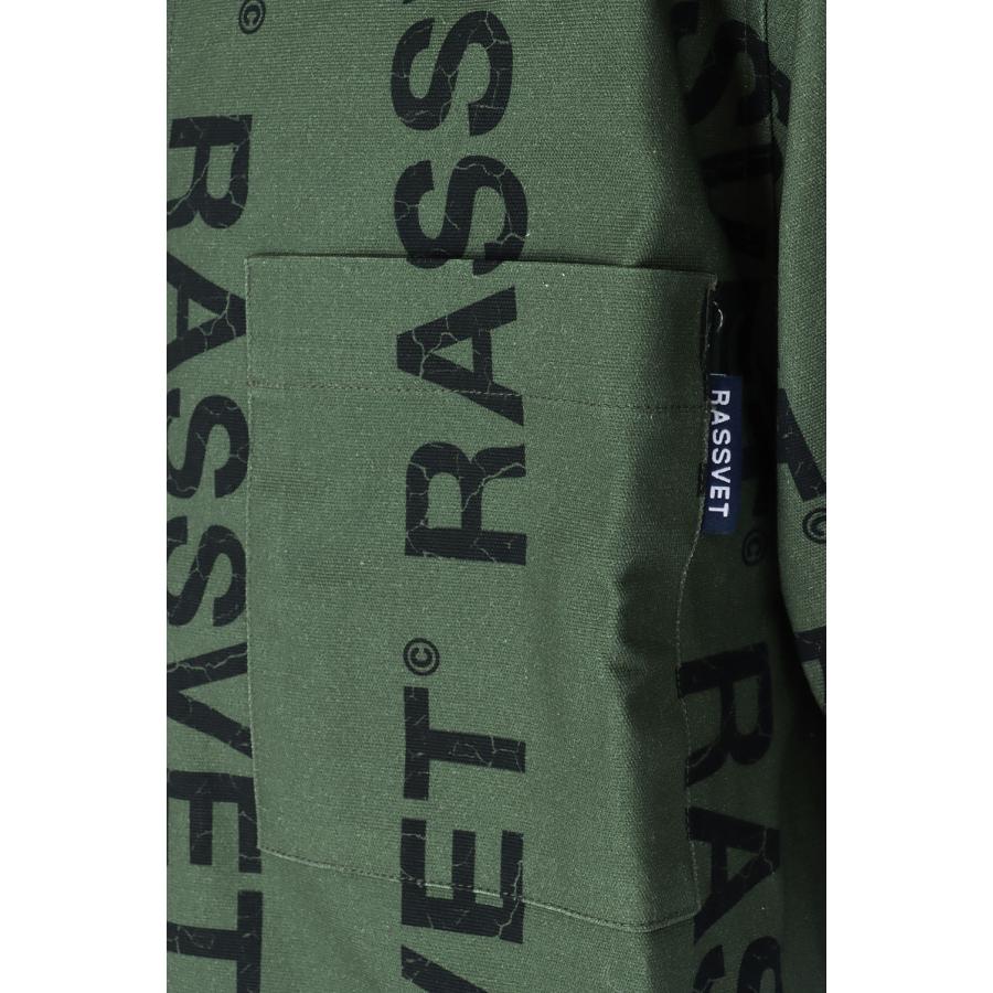 【P10倍】【SALE】DESERT HYBRID SHIRT WOVEN KNIT / GREEN RASSVET(ラスベート) |  | 06