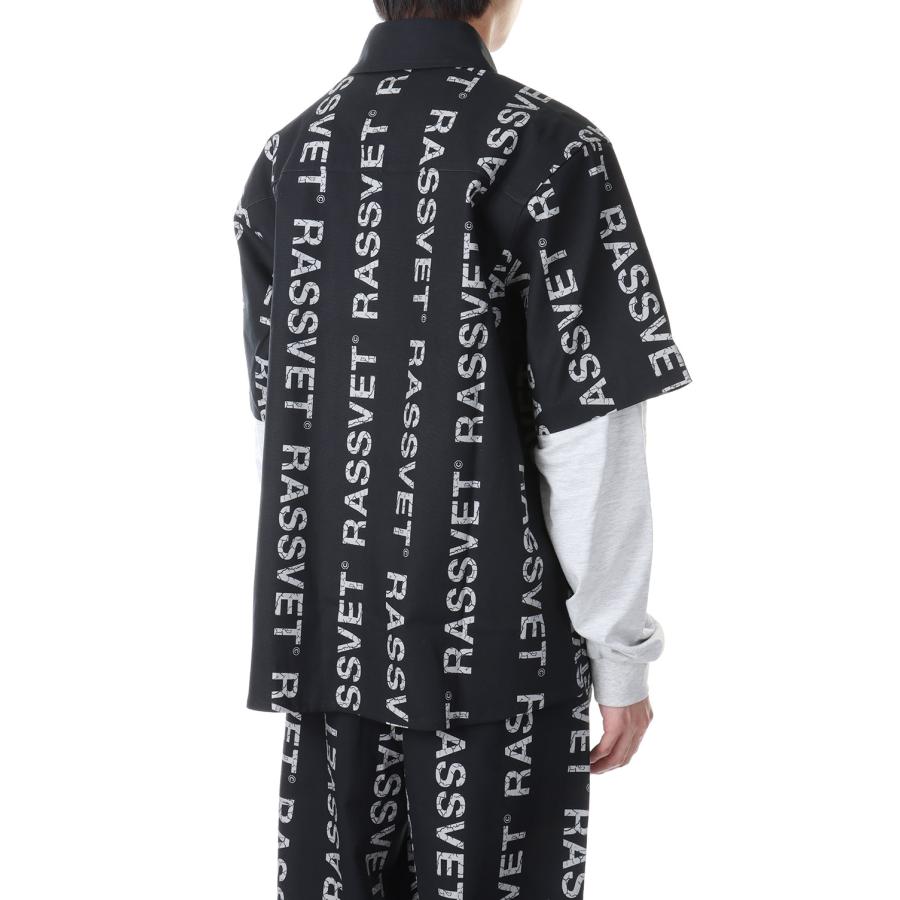 【P10倍】【SALE】DESERT HYBRID SHIRT WOVEN KNIT / BLACK RASSVET(ラスベート) |  | 02
