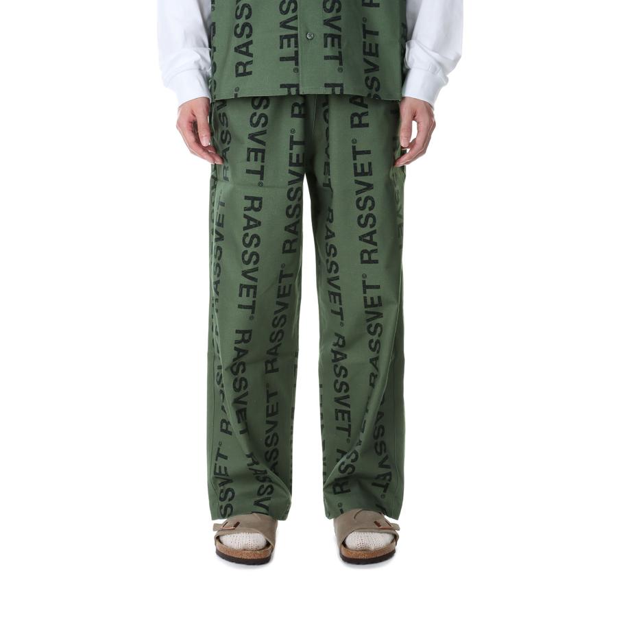 【P10倍】【SALE】DESERT TROUSERS WOVEN / GREEN RASSVET(ラスベート) | 