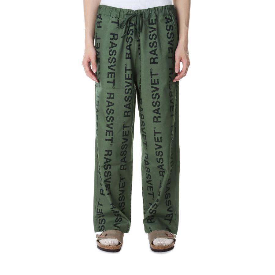 【P10倍】【SALE】DESERT TROUSERS WOVEN / GREEN RASSVET(ラスベート) |  | 01