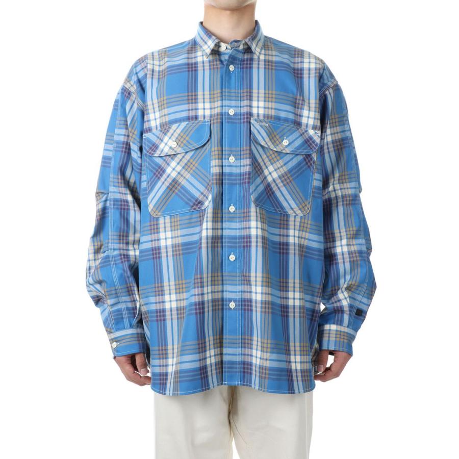 16時までで最短翌日発送】 TECH ELBOW PATCH WORK SHIRTS FLANNEL