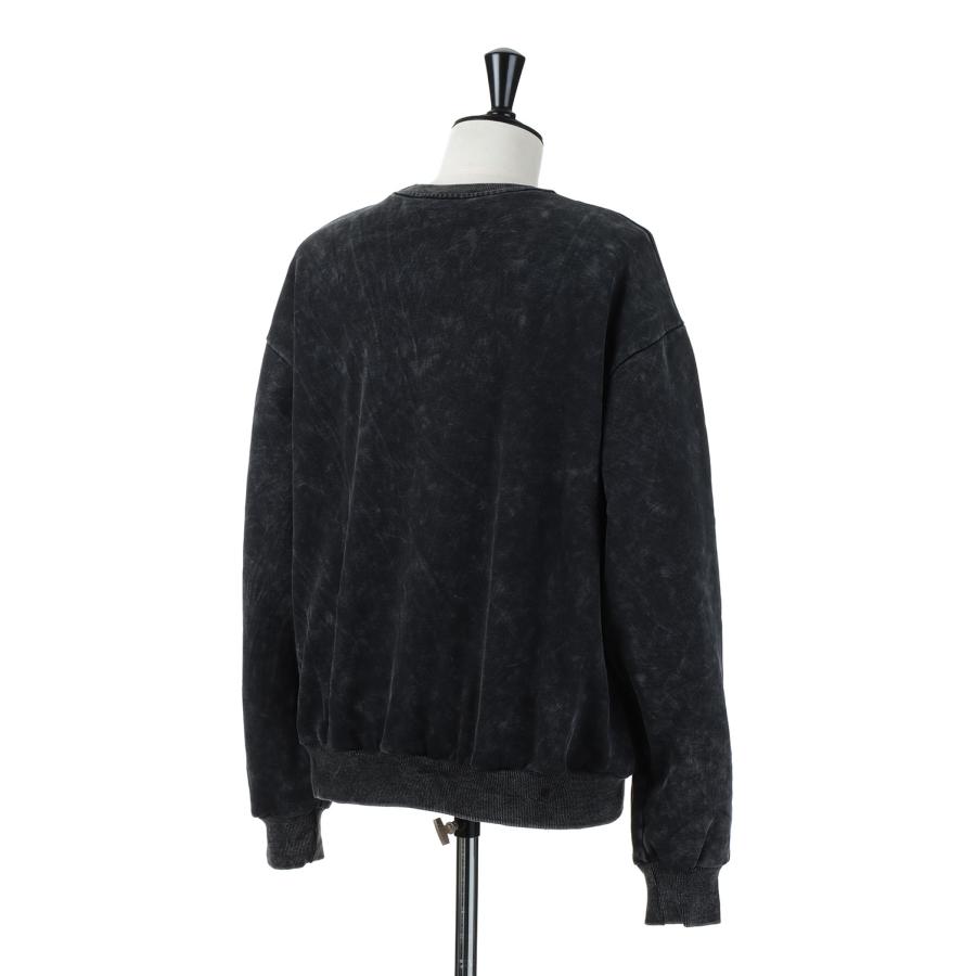 Acid-Wash Hand Rose Sweat Shirts -BLACK x PURPLE(LEC1171) LEGENDA(レジェンダ) | LEGENDA | 02
