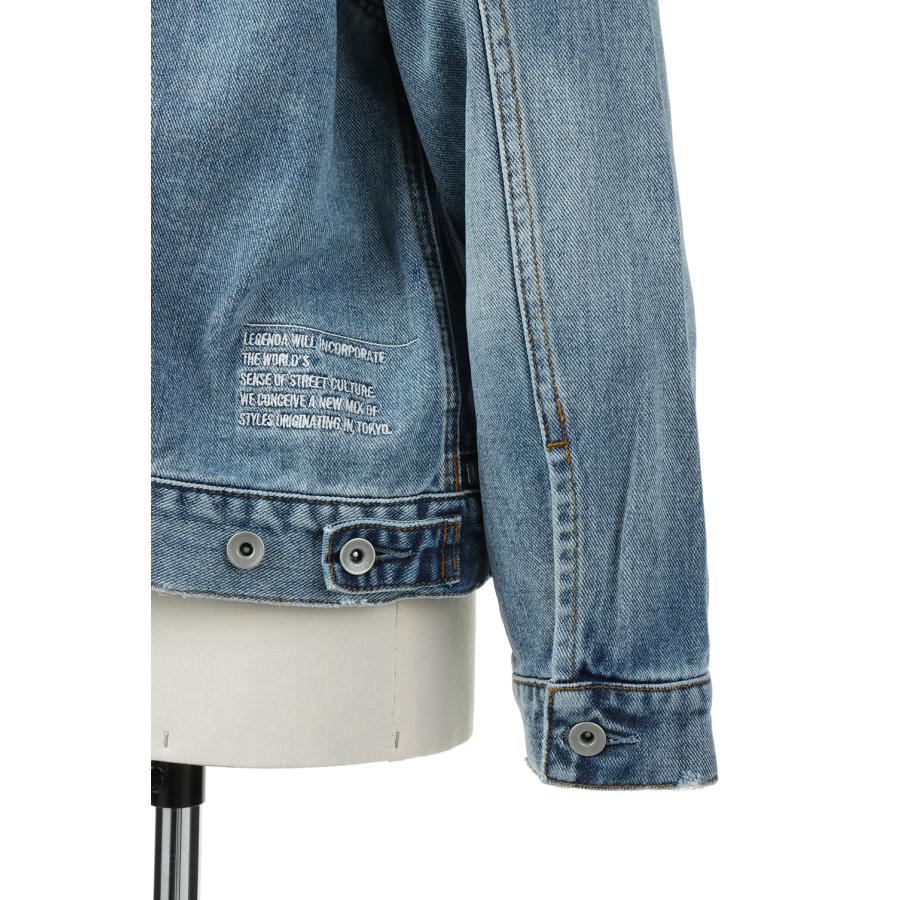 Flower Embroidery Short Denim Jacket -INDIGO(LEJ241) LEGENDA(レジェンダ) | LEGENDA | 05