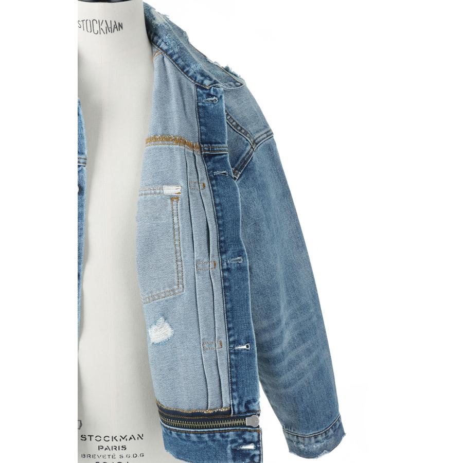 Flower Embroidery Short Denim Jacket -INDIGO(LEJ241) LEGENDA(レジェンダ) | LEGENDA | 07