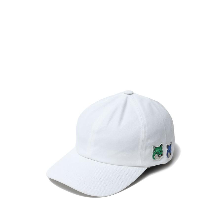SEASONAL FOX HEAD 6P CAP -WHITE(KU06101WW0007) Maison Kitsune -Women-(メゾンキツネ) | 