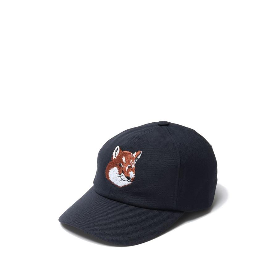 【SALE】LARGE FOX HEAD EMBROIDERY 6P CAP -NAVY(HU06118WW0007) Maison Kitsune -Women-(メゾンキツネ) | 