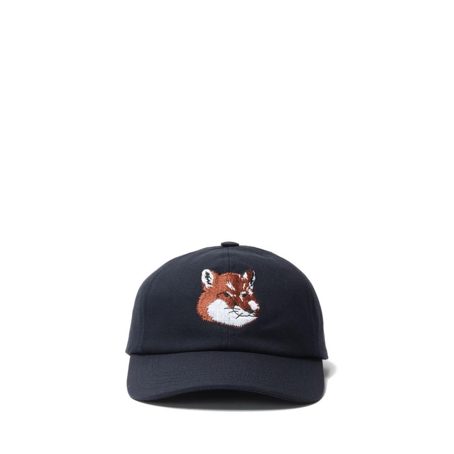 【SALE】LARGE FOX HEAD EMBROIDERY 6P CAP -NAVY(HU06118WW0007) Maison Kitsune -Women-(メゾンキツネ) |  | 01