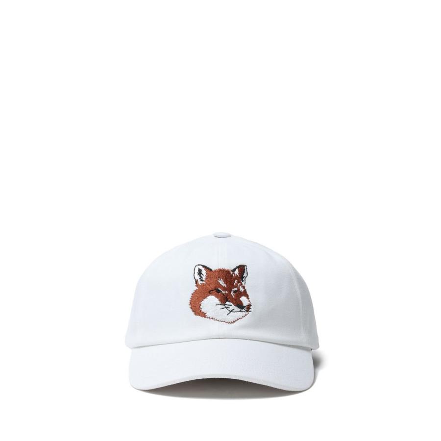 LARGE FOX HEAD EMBROIDERY 6P CAP -WHITE(HU06118WW0007) Maison Kitsune -Women-(メゾンキツネ) |  | 01