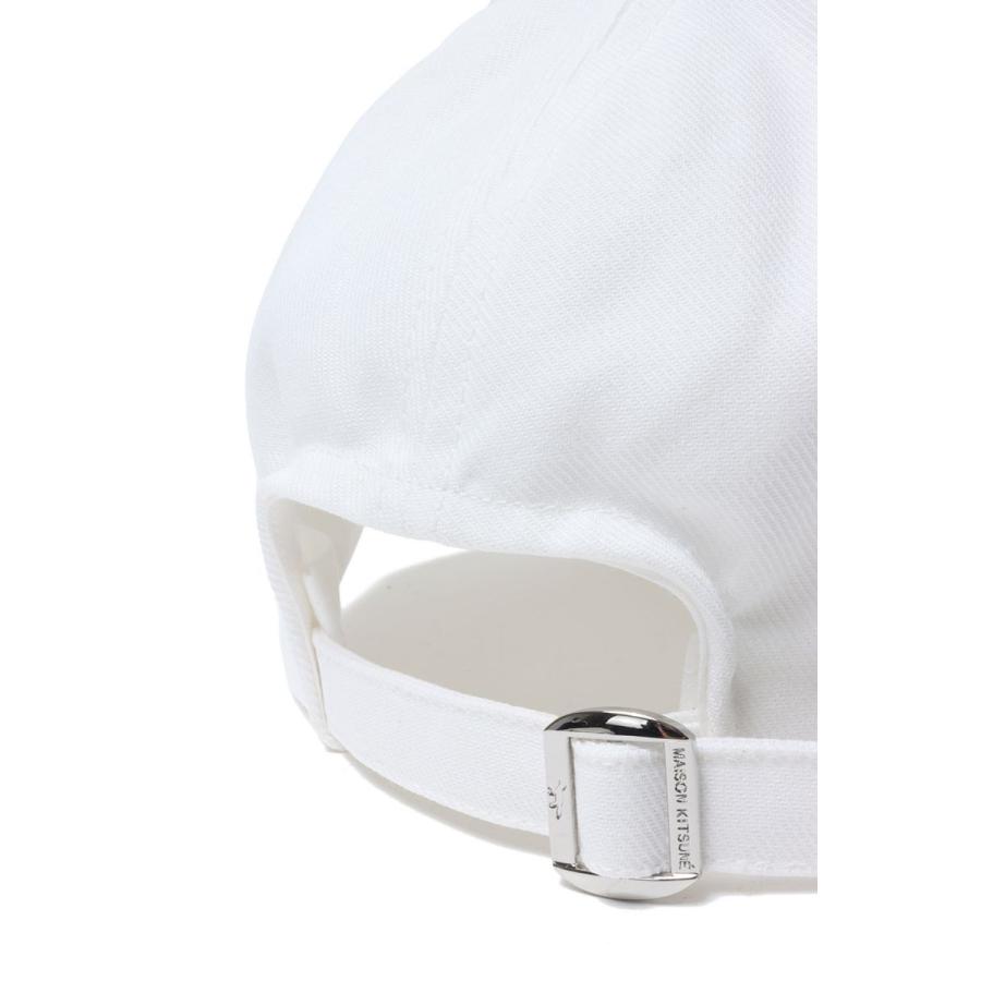 LARGE FOX HEAD EMBROIDERY 6P CAP -WHITE(HU06118WW0007) Maison Kitsune -Women-(メゾンキツネ) |  | 05