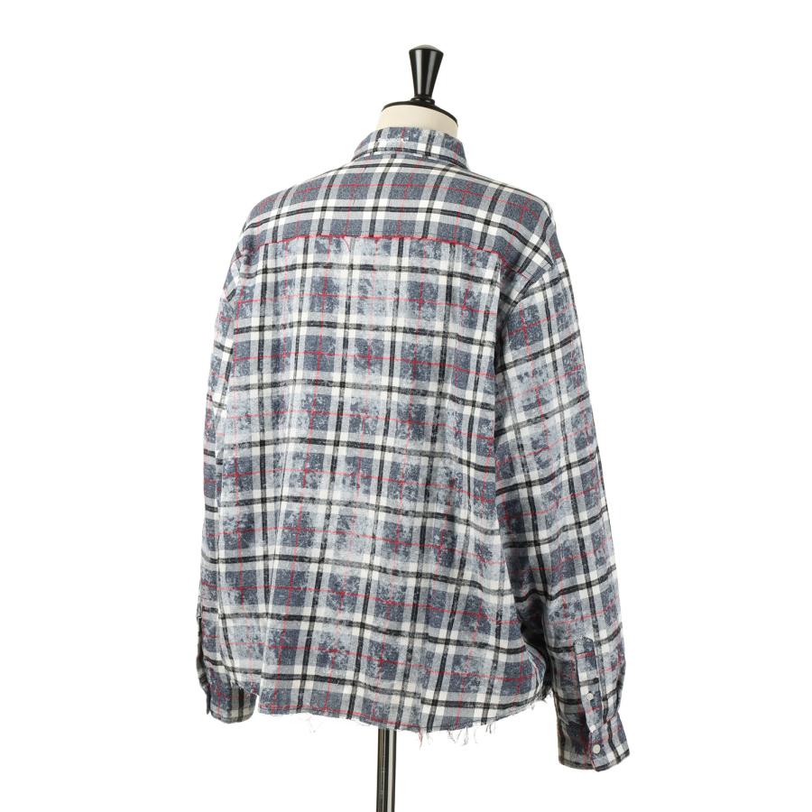 【P5倍】Switching Bleach Check Shirts -NAVY (LES188) LEGENDA(レジェンダ) | LEGENDA | 02