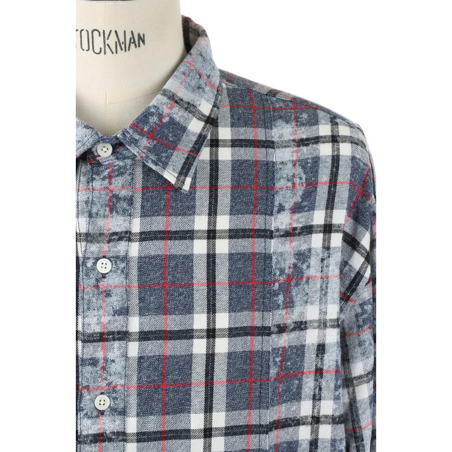 【P5倍】Switching Bleach Check Shirts -NAVY (LES188) LEGENDA(レジェンダ) | LEGENDA | 03