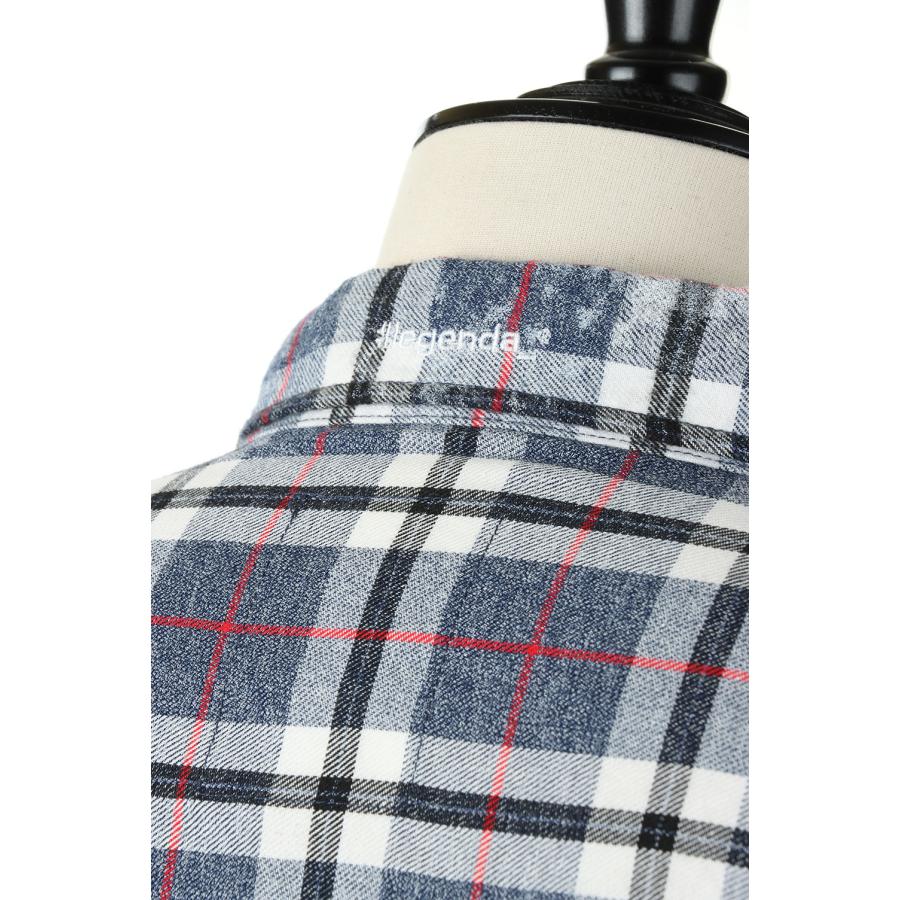 【P5倍】Switching Bleach Check Shirts -NAVY (LES188) LEGENDA(レジェンダ) | LEGENDA | 04