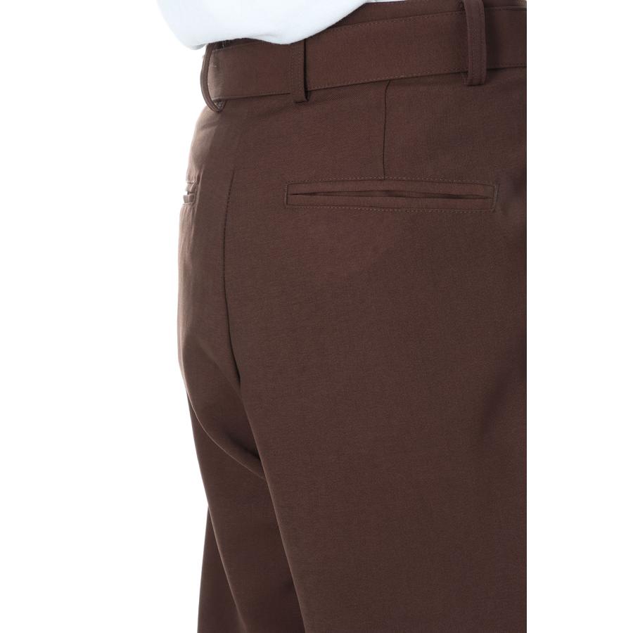 Two Tuck Belt Slacks Pants 2nd -BROWN (LEP223) LEGENDA(レジェンダ) | LEGENDA | 04