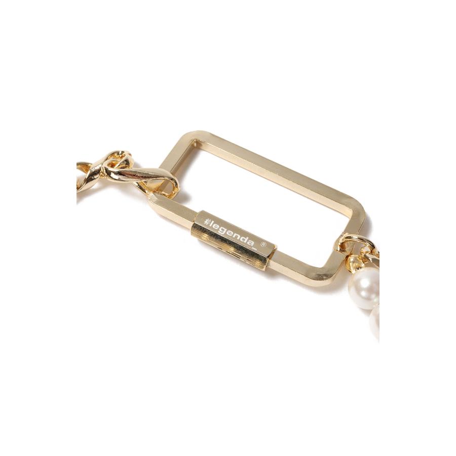 【P5倍】Pearl x Chain Choker Necklace -GOLD x PEARL  (LEA501) LEGENDA(レジェンダ) | LEGENDA | 01