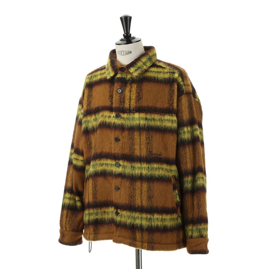 【P5倍】Shaggy Check Shirts -YELLOW (LES189) LEGENDA(レジェンダ) | LEGENDA | 01
