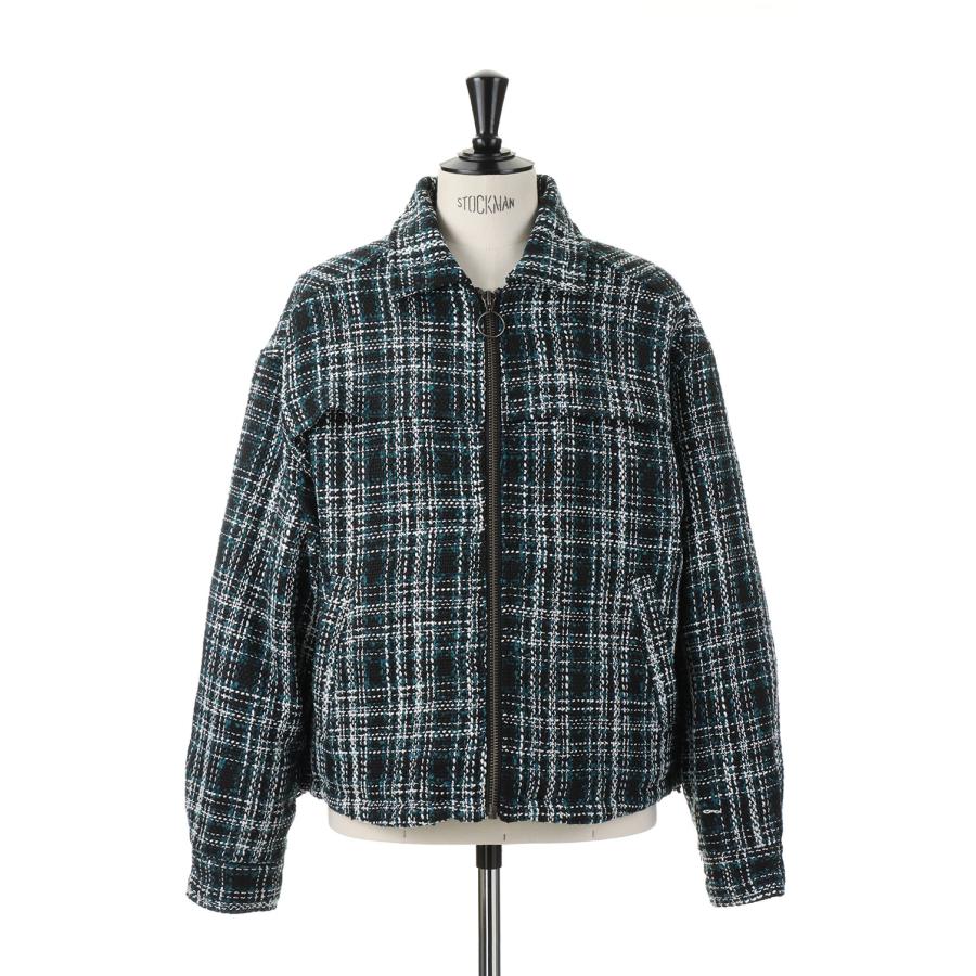 【P5倍】Tweed Padding Blouson -NAVY (LEJ254) LEGENDA(レジェンダ) | LEGENDA