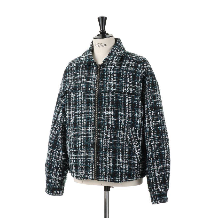 【P5倍】Tweed Padding Blouson -NAVY (LEJ254) LEGENDA(レジェンダ) | LEGENDA | 01