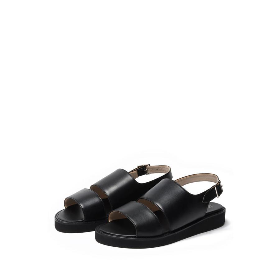 BACK BELT SANDALS / BLACK(FTC2312015) foot the coacher(フットザコーチャー)の画像