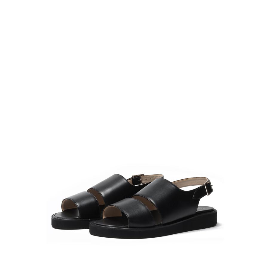 foot the coacher（フットザコーチャー） BACK BELT SANDALS / BLACK