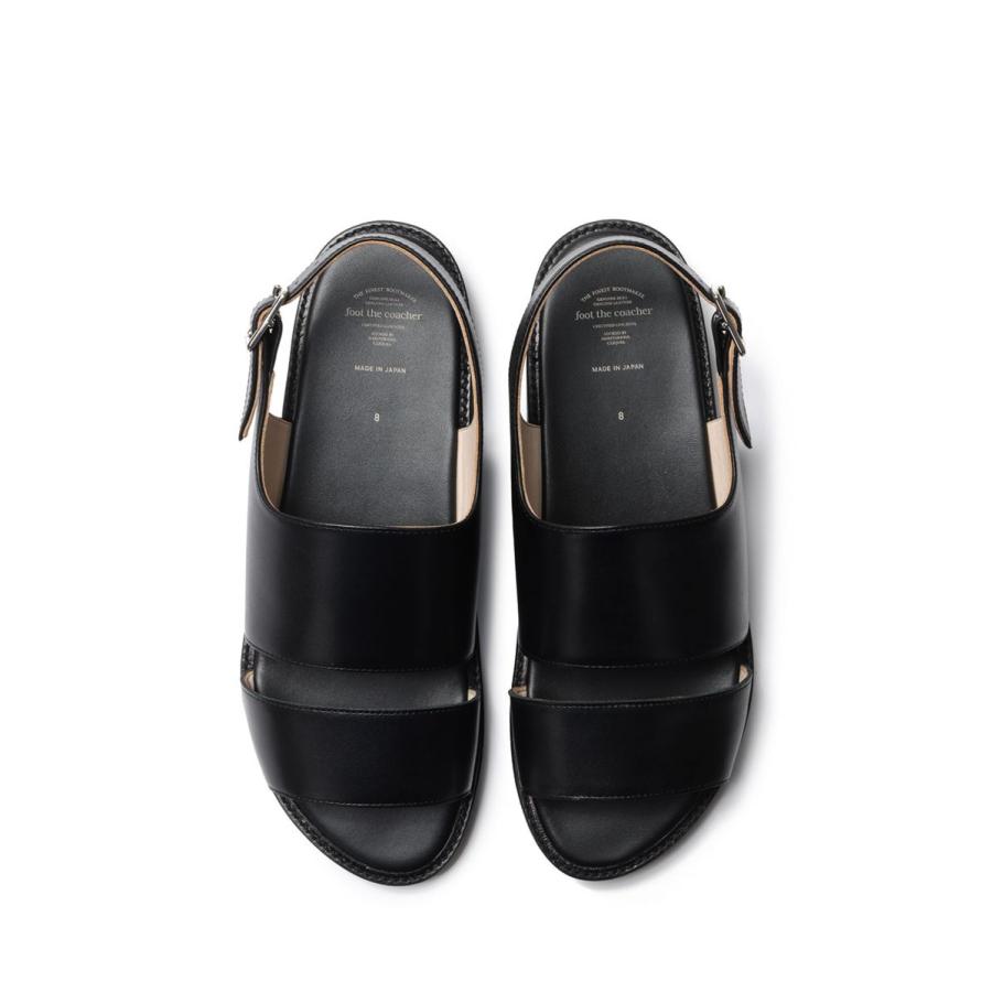 BACK BELT SANDALS / BLACK(FTC2312015) foot the coacher(フットザコーチャー)の画像