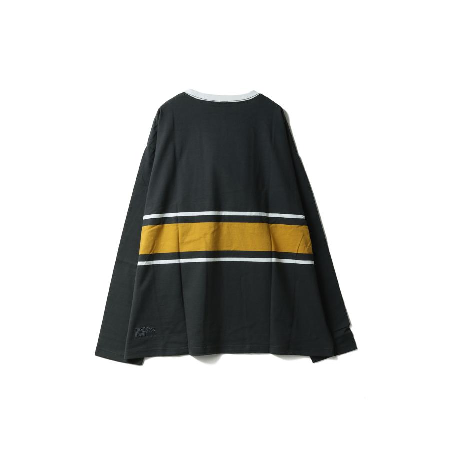 【P5倍 / SALE】BAGGY TEE L/S COTTON BORDER JERSEY -GREEN(F471001) [BP] First Down -Men-(ファースト・ダウン)First Down | FIRST DOWN | 01