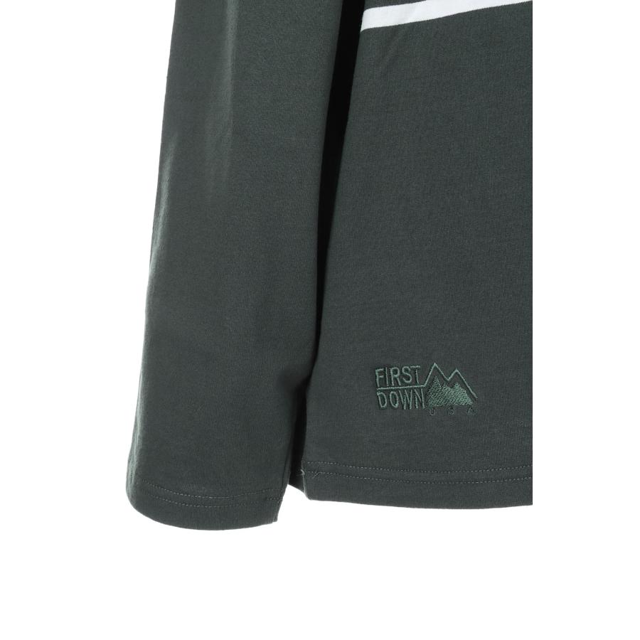 【P5倍 / SALE】BAGGY TEE L/S COTTON BORDER JERSEY -GREEN(F471001) [BP] First Down -Men-(ファースト・ダウン)First Down | FIRST DOWN | 07