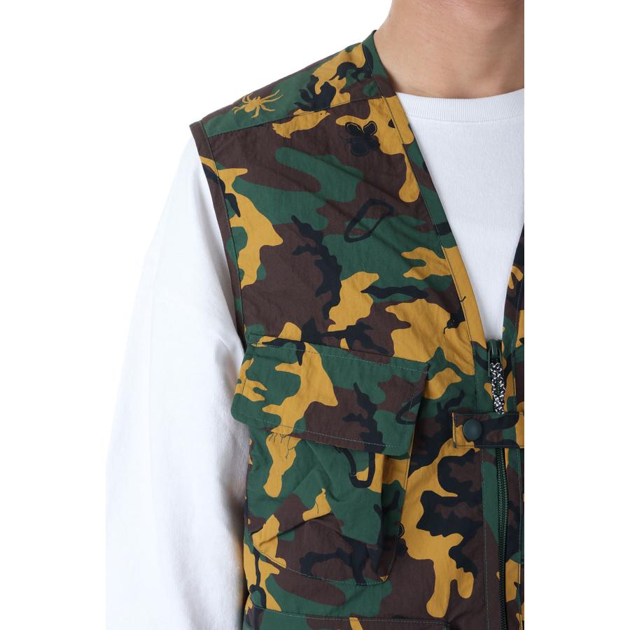 【P5倍 / SALE】RIVER VEST TASLAN NYLON -WOODLAND CAMO(F441004) [BP] First Down -Men-(ファースト・ダウン)First Down | FIRST DOWN | 03