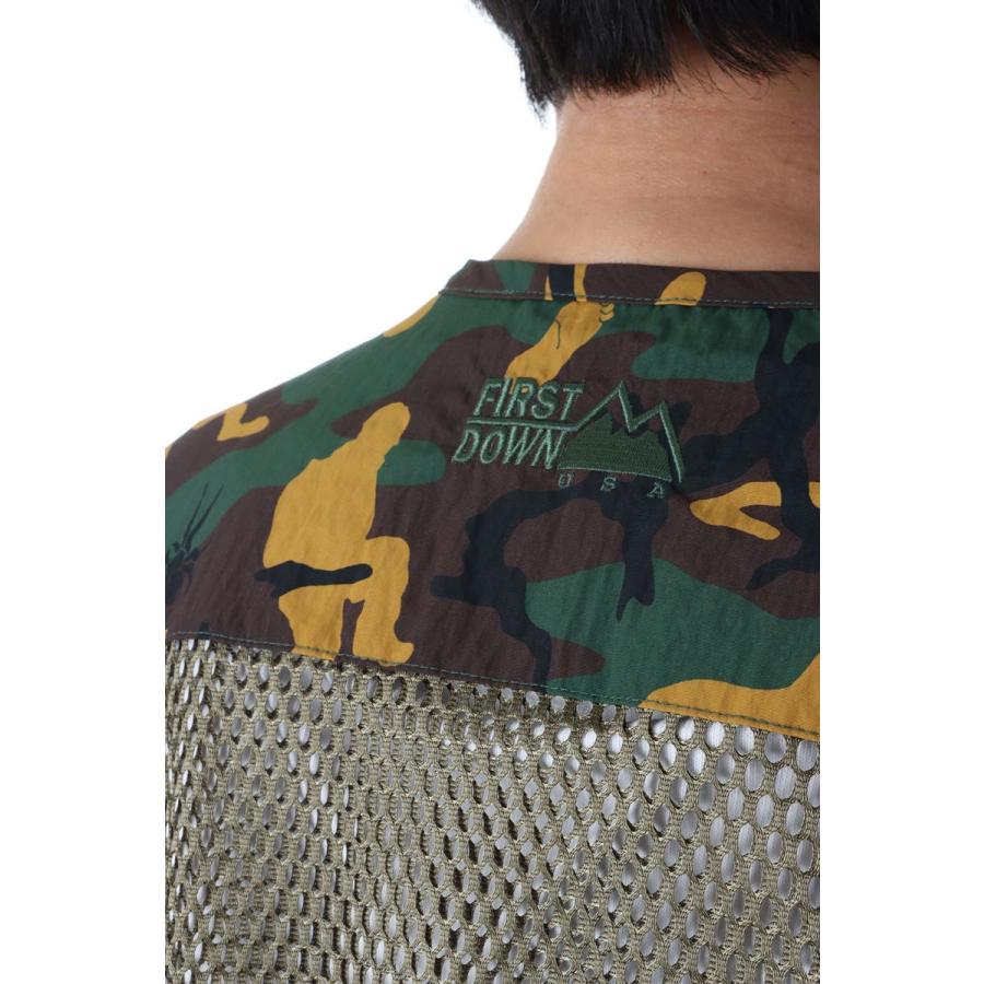 【P5倍 / SALE】RIVER VEST TASLAN NYLON -WOODLAND CAMO(F441004) [BP] First Down -Men-(ファースト・ダウン)First Down | FIRST DOWN | 04
