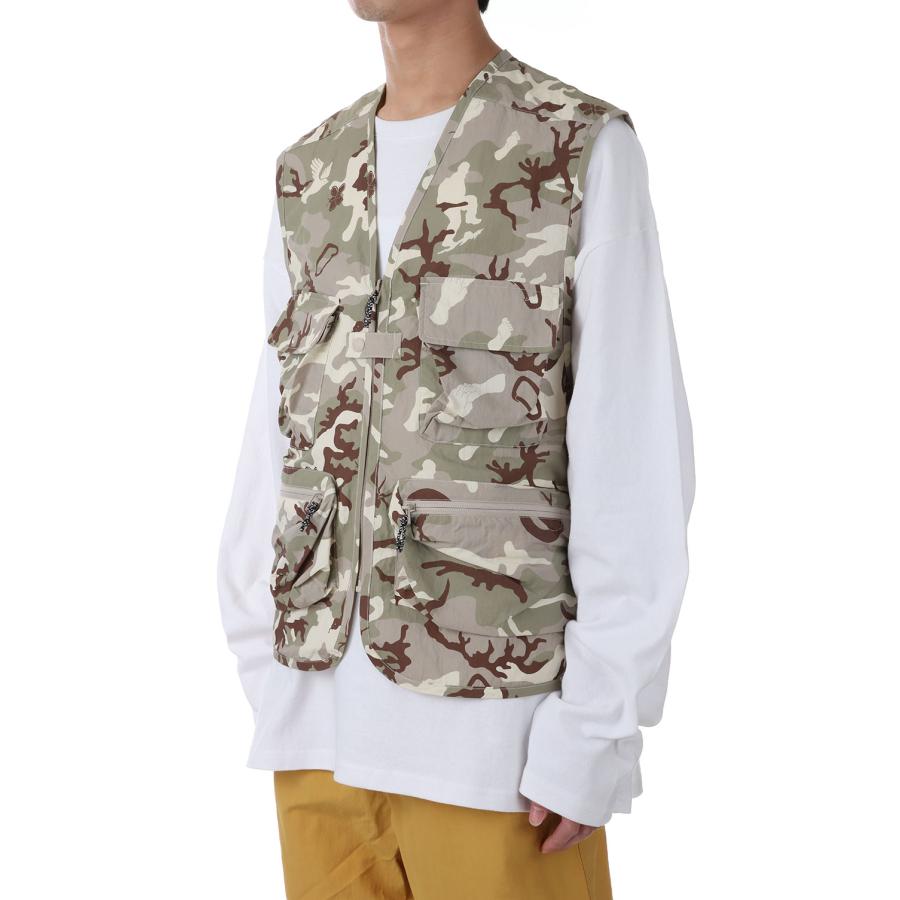 【P5倍 / SALE】RIVER VEST TASLAN NYLON -DESERT CAMO(F441004) [BP] First Down -Men-(ファースト・ダウン)First Down | FIRST DOWN | 01