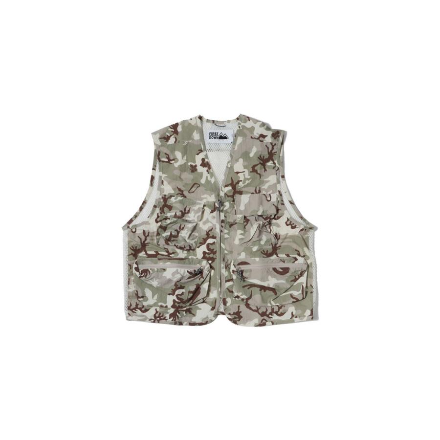 【P5倍 / SALE】RIVER VEST TASLAN NYLON -DESERT CAMO(F441004) [BP] First Down -Men-(ファースト・ダウン)First Down | FIRST DOWN | 06