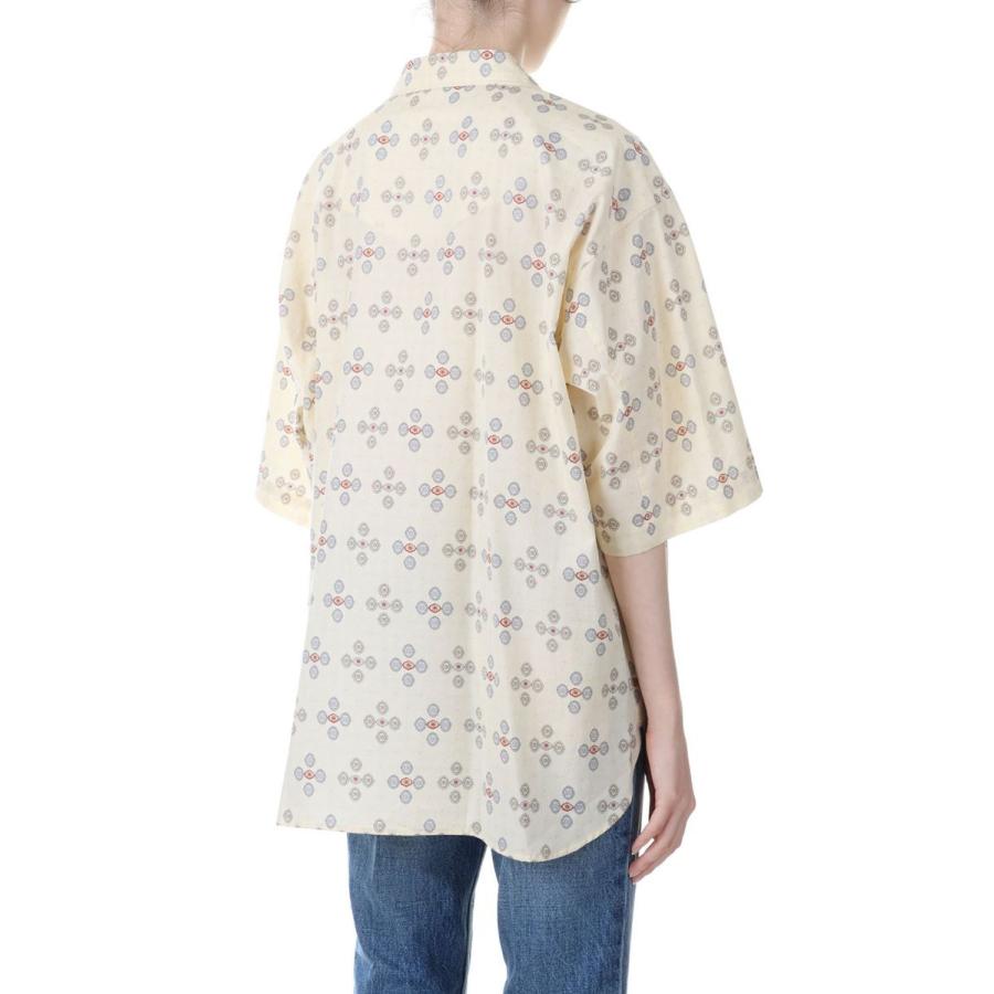 【P5倍 / SALE】PRINT HALF SLEEVE SHIRT -Red x Cream (23SS-17-H) Jun Mikami(ジュンミカミ) | JUN MIKAMI | 02