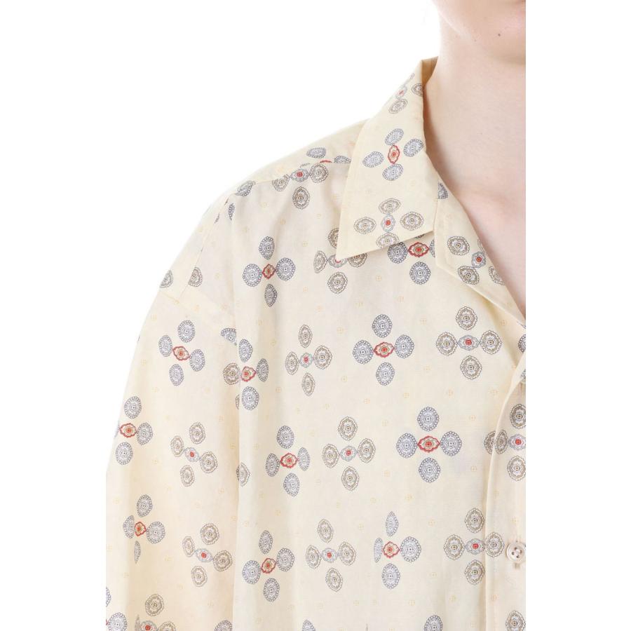 【P5倍 / SALE】PRINT HALF SLEEVE SHIRT -Red x Cream (23SS-17-H) Jun Mikami(ジュンミカミ) | JUN MIKAMI | 03