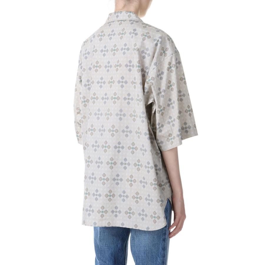 【P5倍 / SALE】PRINT HALF SLEEVE SHIRT -Green x Gray (23SS-17-H) Jun Mikami(ジュンミカミ) | JUN MIKAMI | 02