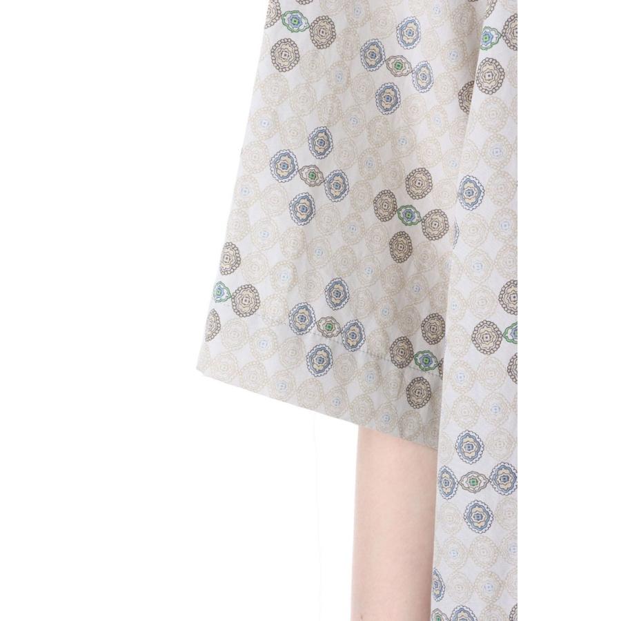 【P5倍 / SALE】PRINT HALF SLEEVE SHIRT -Green x Gray (23SS-17-H) Jun Mikami(ジュンミカミ) | JUN MIKAMI | 04