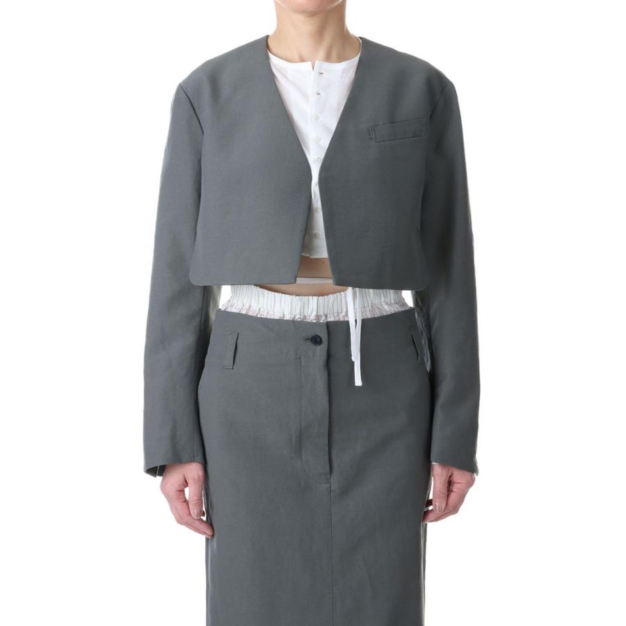 【P5倍 / SALE】WLC SHORT JACKET -CHARCOAL(23SJK-#705L) Jane Smith(ジェーンスミス) | 