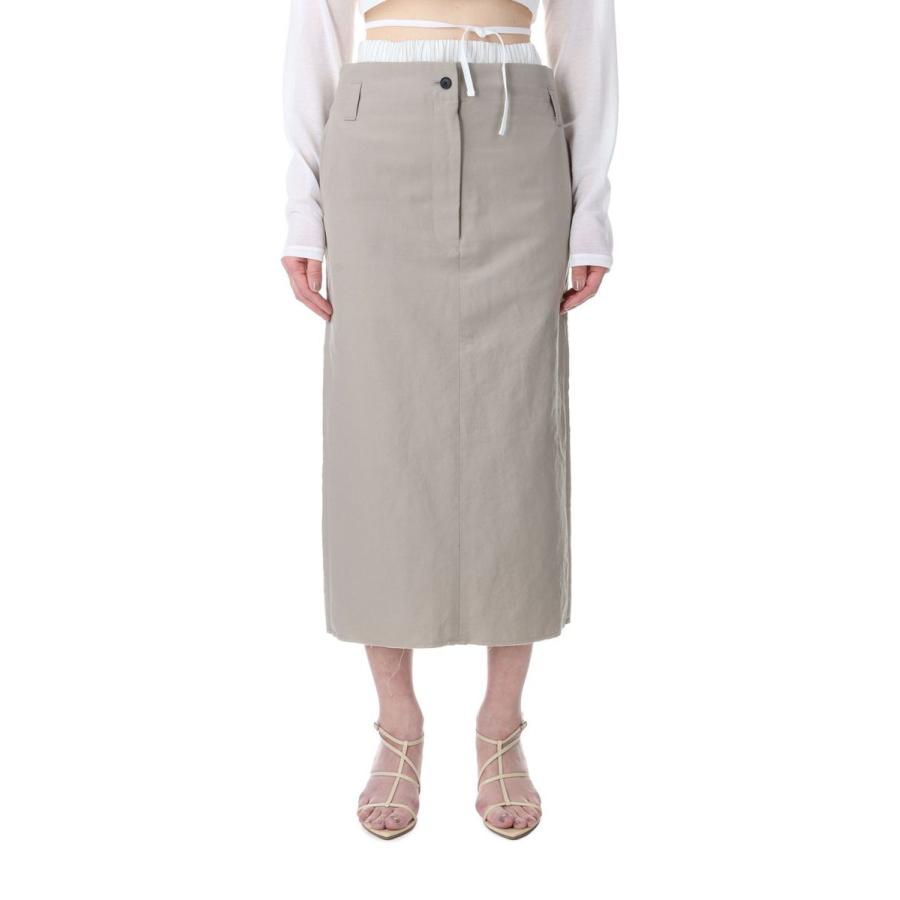 【P5倍 / SALE】WLC LAYERED TIGHT SKIRT -BEIGE(23SSK-#703L) Jane Smith(ジェーンスミス) | 