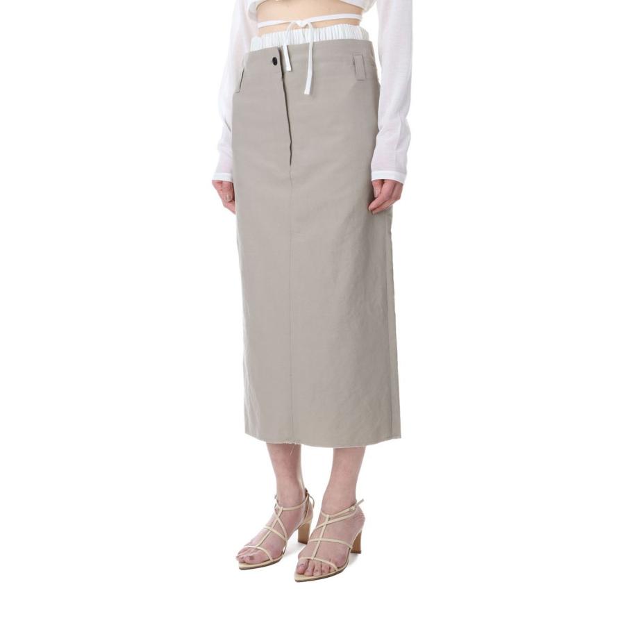 【P5倍 / SALE】WLC LAYERED TIGHT SKIRT -BEIGE(23SSK-#703L) Jane Smith(ジェーンスミス) |  | 01