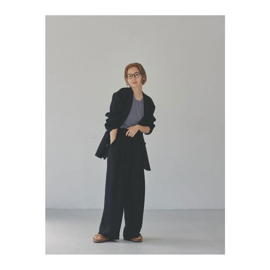 TODAYFUL トゥデイフル Tuck Linen Trousers -BLACK （12310701） | TODAYFUL | 11