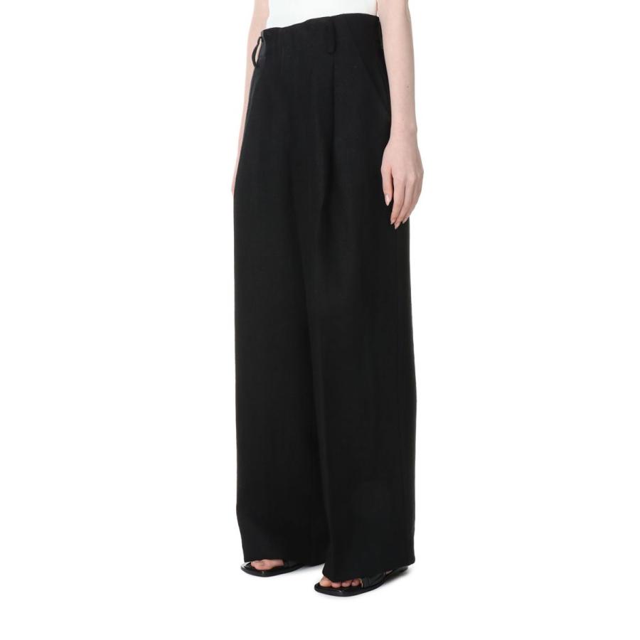 TODAYFUL トゥデイフル Tuck Linen Trousers -BLACK （12310701） | TODAYFUL | 01