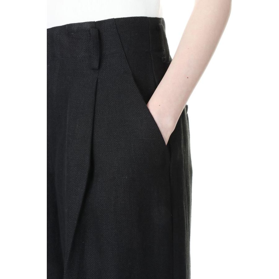 TODAYFUL トゥデイフル Tuck Linen Trousers -BLACK （12310701） | TODAYFUL | 03