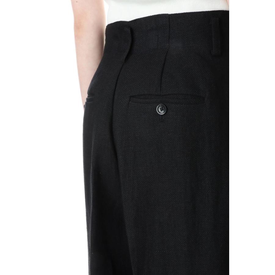 TODAYFUL トゥデイフル Tuck Linen Trousers -BLACK （12310701） | TODAYFUL | 04