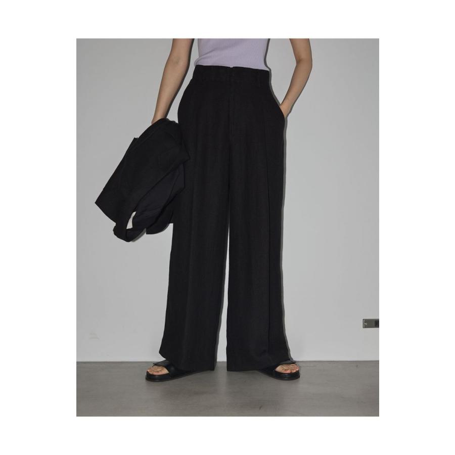 TODAYFUL トゥデイフル Tuck Linen Trousers -BLACK （12310701） | TODAYFUL | 06
