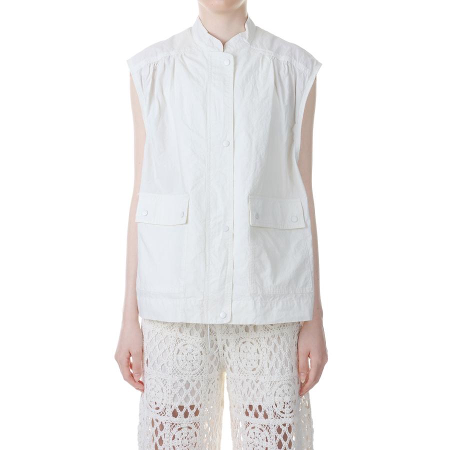 【SALE】TODAYFUL トゥデイフル Flappocket Cotton Vest -WHITE (12310105) | TODAYFUL | 01